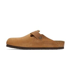Birkenstock 
Tan Regular Boston Slip-on Loafers